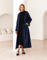 SOPHIE BELTED DENIM TRENCH COAT